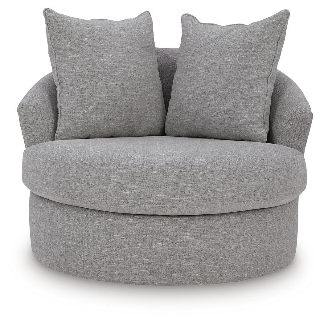 UrbanCrest - Swivel Accent Chair - Pewter - Image 3