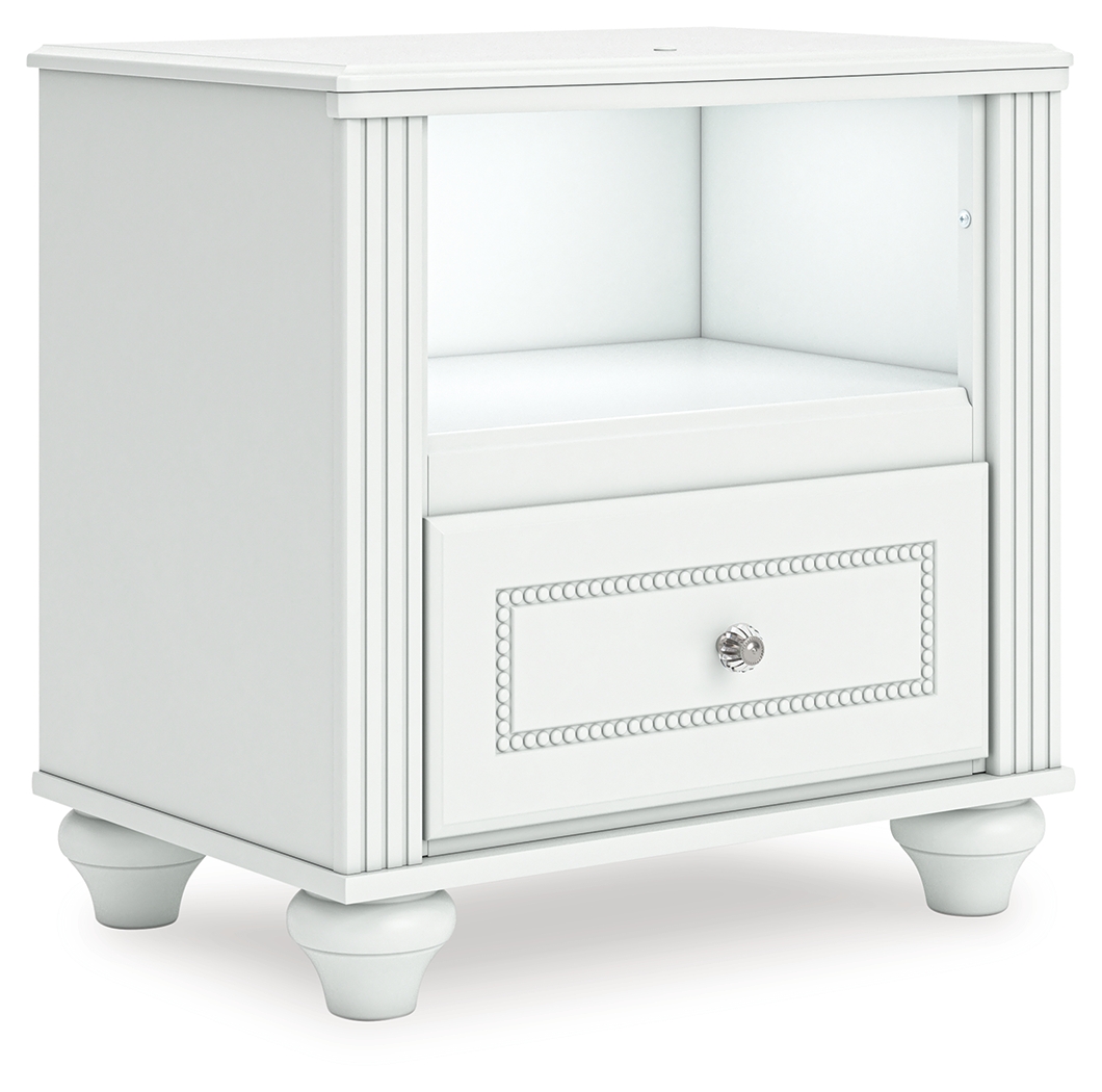 Kozlani - One Drawer Night Stand - White - Image 6