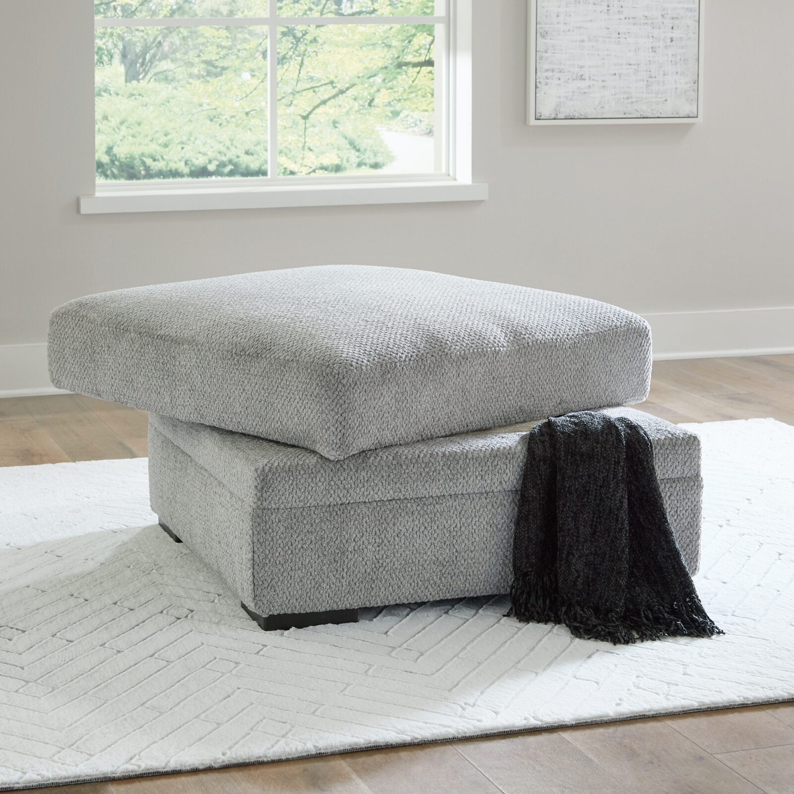 Casselbury - Ottoman With Storage - Cement - Image 6