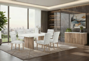 D2504 - Dining Room Set - Light Gray / White