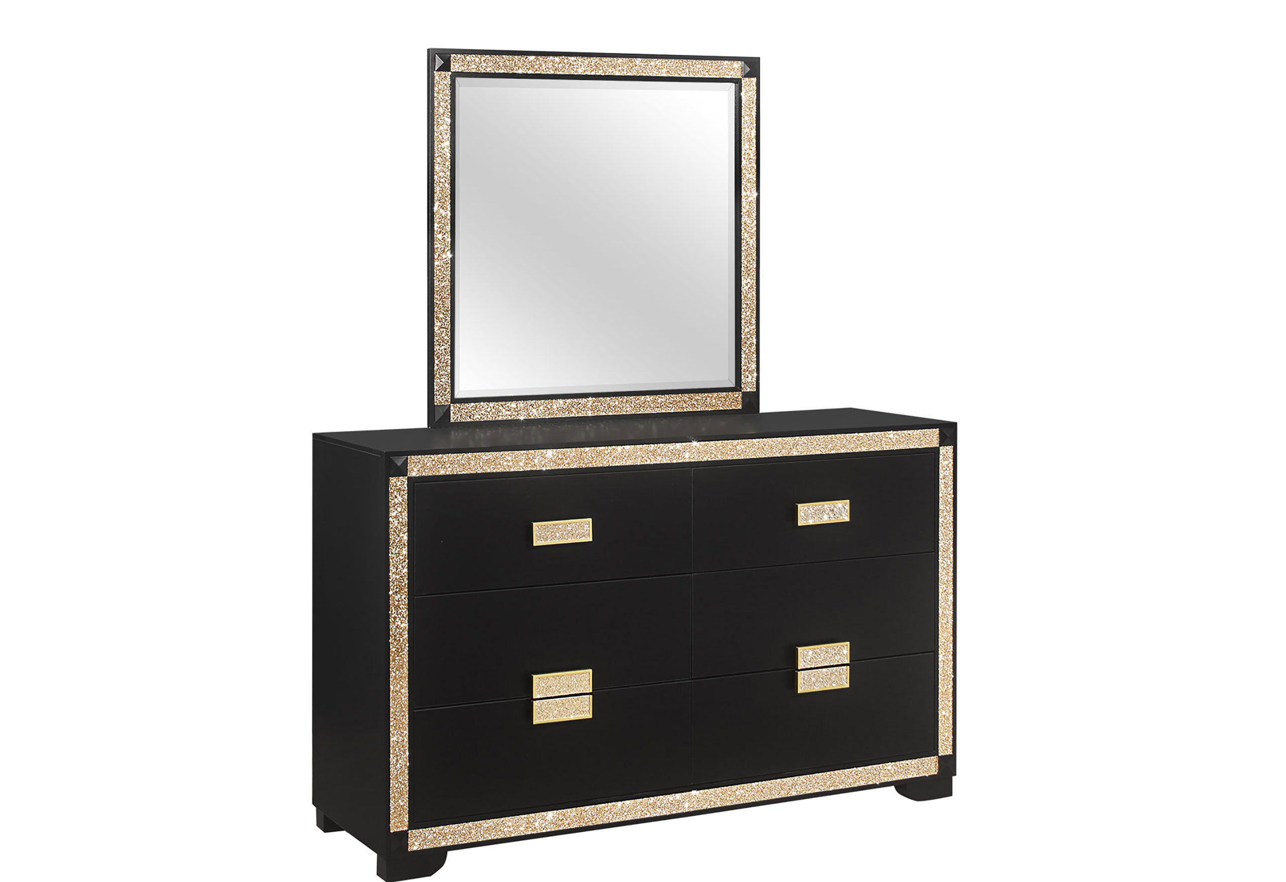 Blake - Dresser - Black / Gold - Image 4