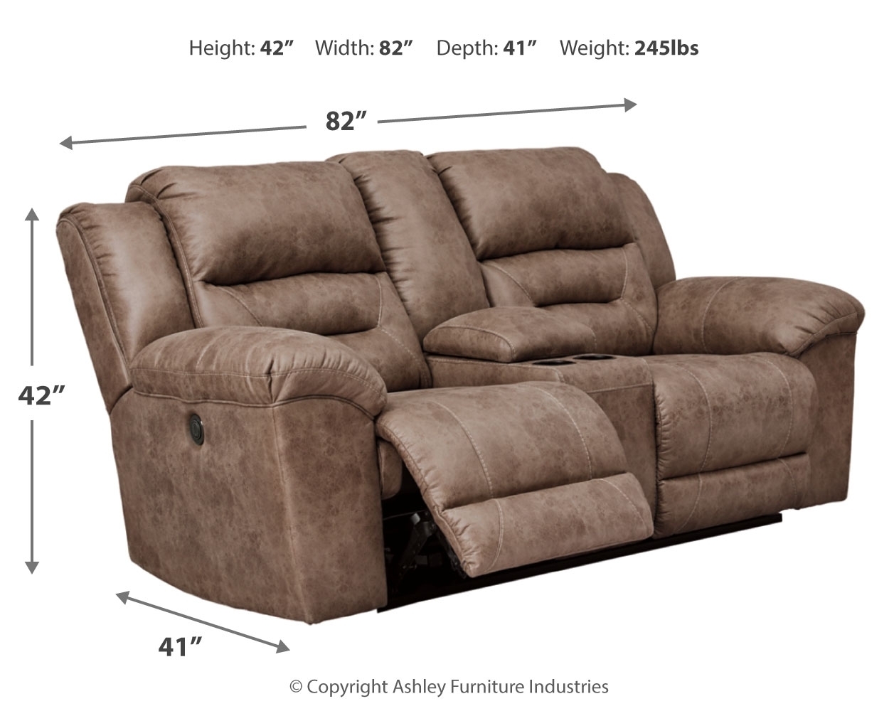 Stoneland - Power Reclining Loveseat - Image 5