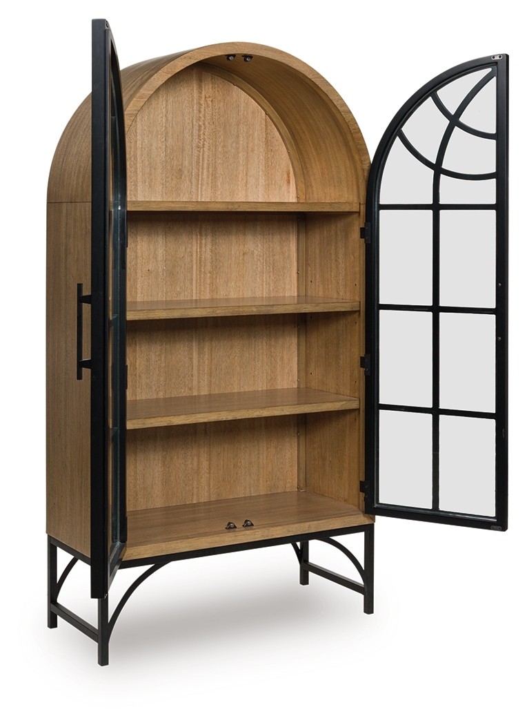 Gwenwich - Accent Cabinet - Natural / Black - Image 3