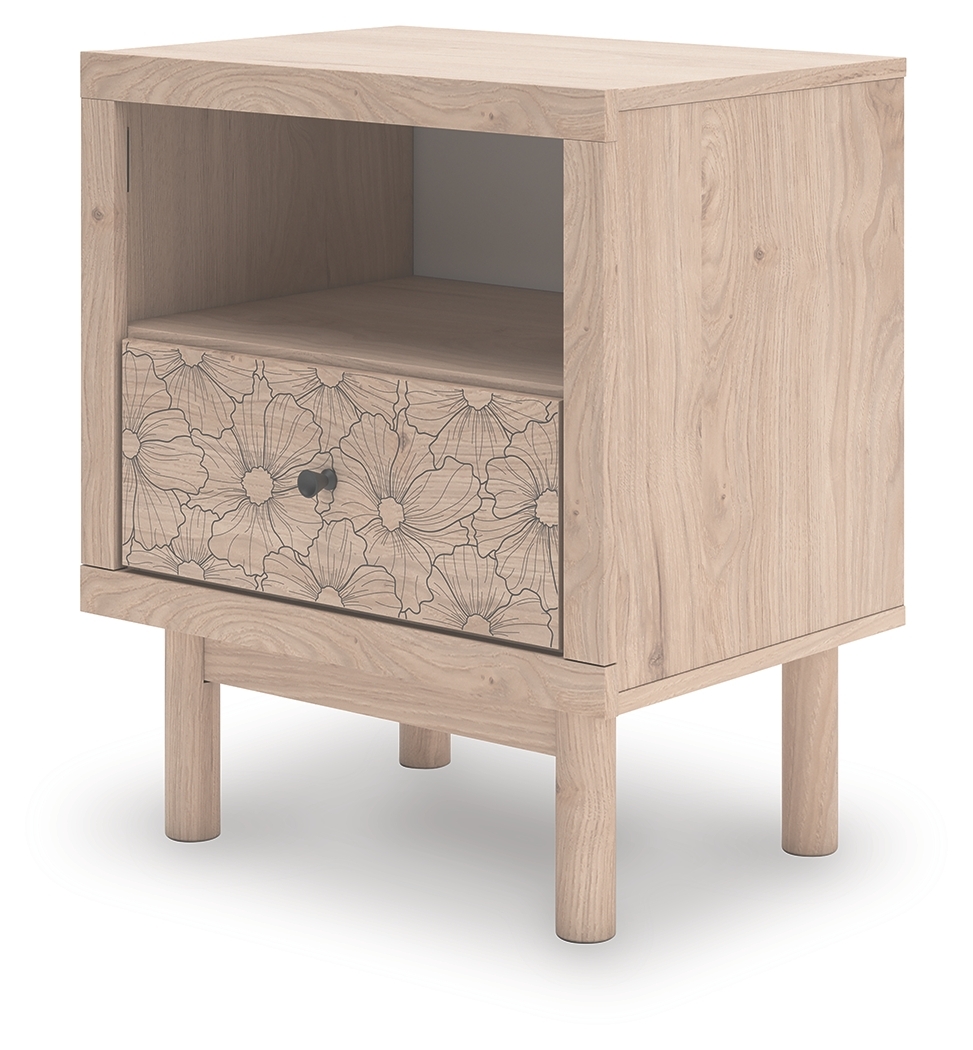 Arloster - One Drawer Night Stand - Tan - Image 3
