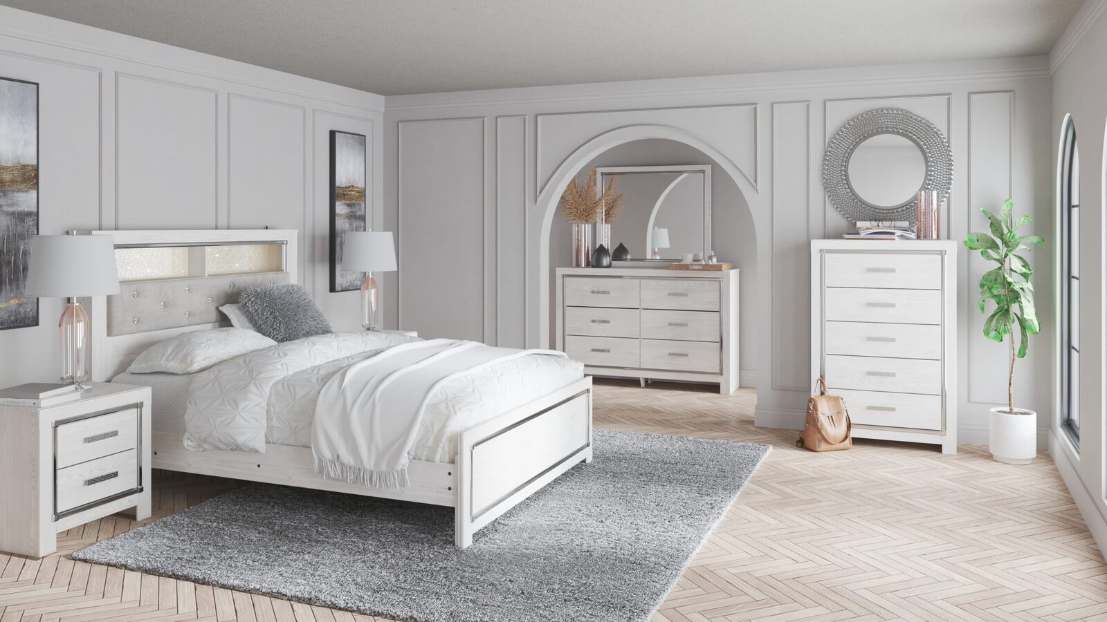 Altyra - Panel Bookcase Bedroom Set - Image 2