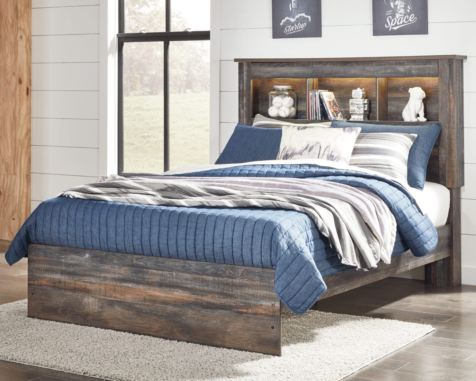 Drystan - Panel Bookcase Bed - Image 28