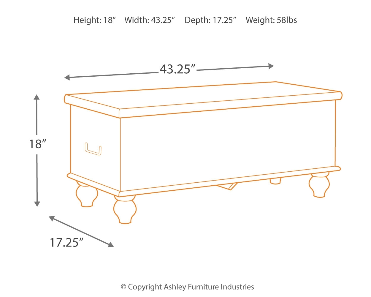 Fossil Ridge - Storage Bench - Beige - Image 4
