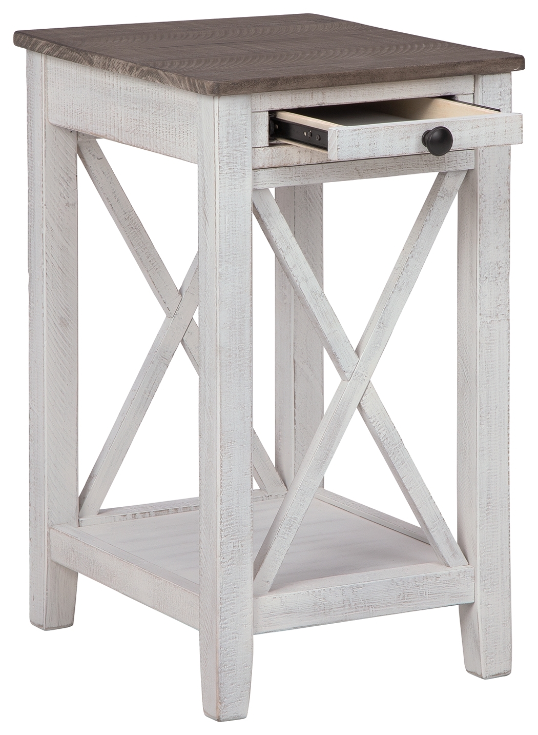 Adalane - Accent Table - White / Gray - Image 3