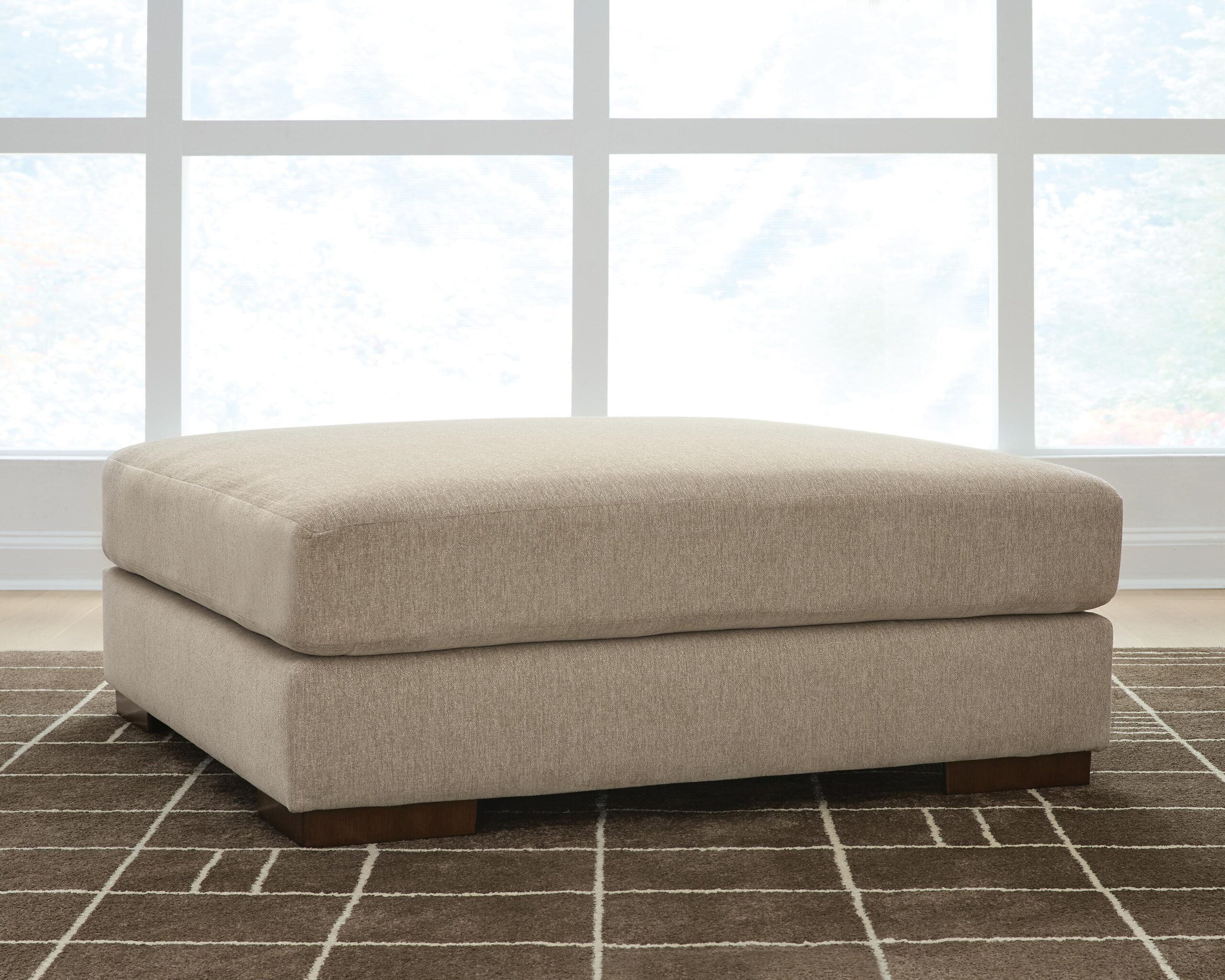 Linenhause - Oversized Accent Ottoman - Dune - Image 2