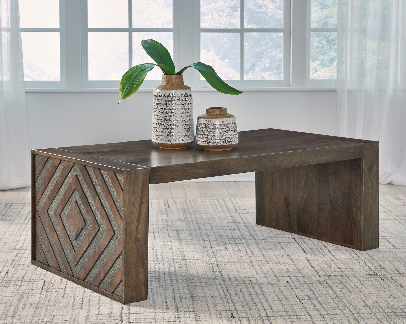 Dreggan - Rectangular Cocktail Table - Brown - Image 2