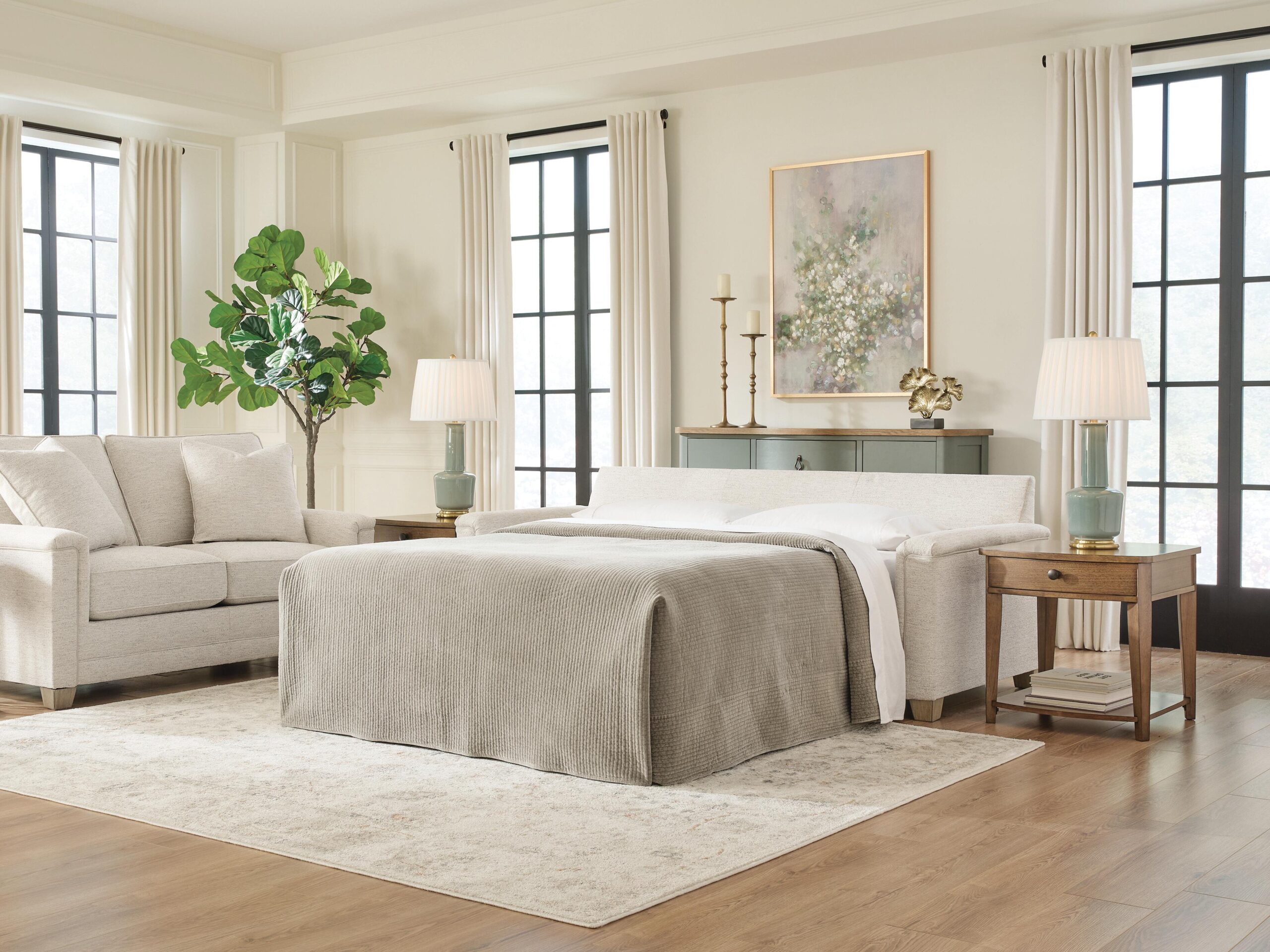 Rayne-Cove - Queen Sofa Sleeper - Opal - Image 2