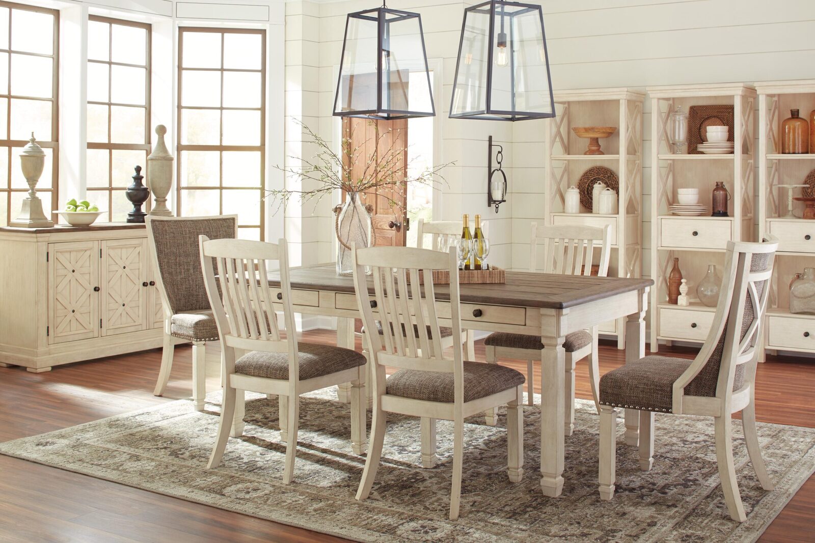 Bolanburg - Dining UPH Side Chair (Set of 2) - Rake Back - Brown / Beige - Image 12