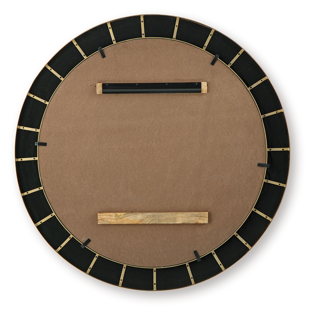 Corinsworth - Accent Mirror - Charcoal / Brass Finish - Image 4