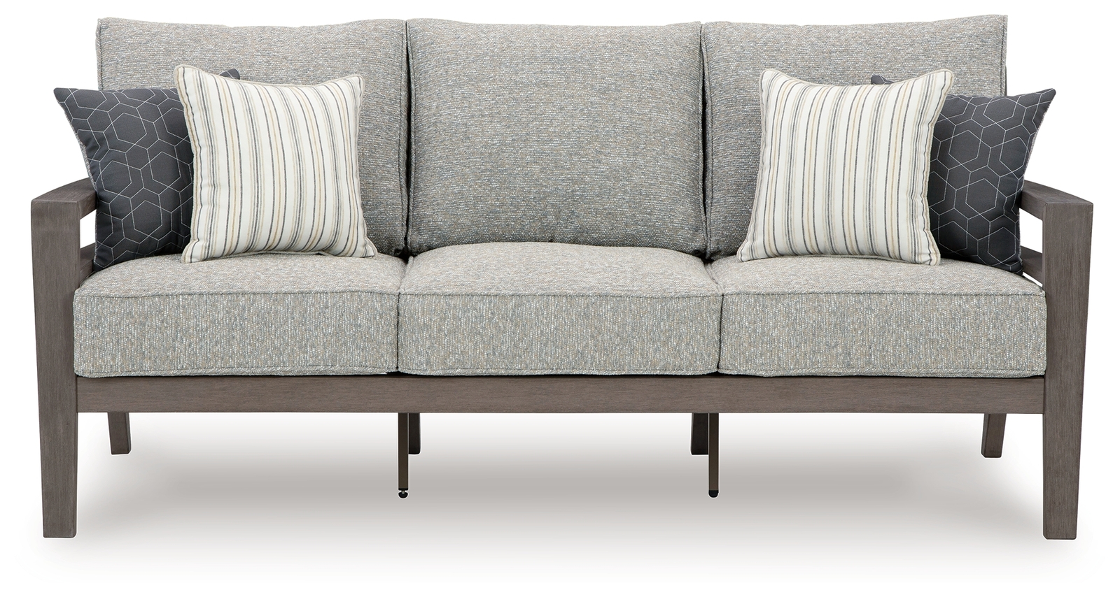 Hillside Barn - Sofa With Cushion - Gray / Brown - Image 3