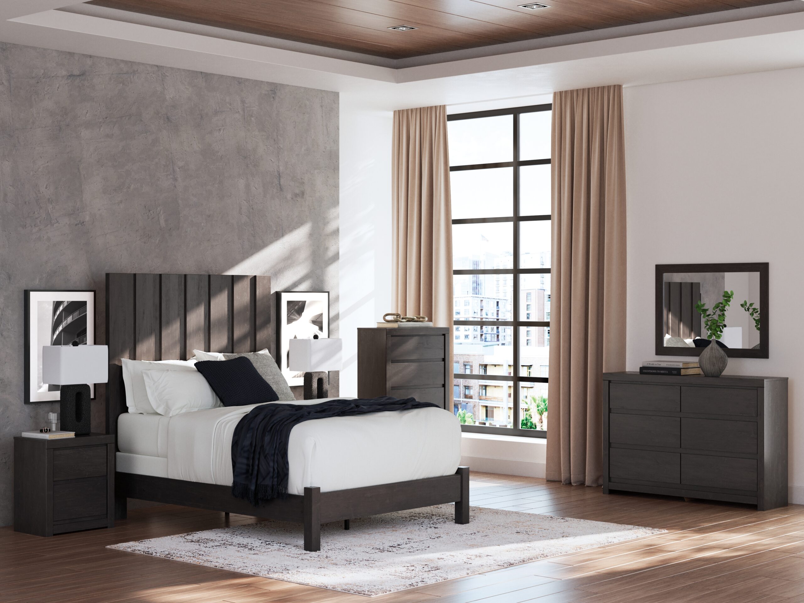 Fraluna - Six Drawer Dresser - Charcoal - Image 11