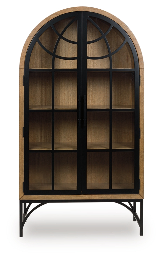 Gwenwich - Accent Cabinet - Natural / Black - Image 4