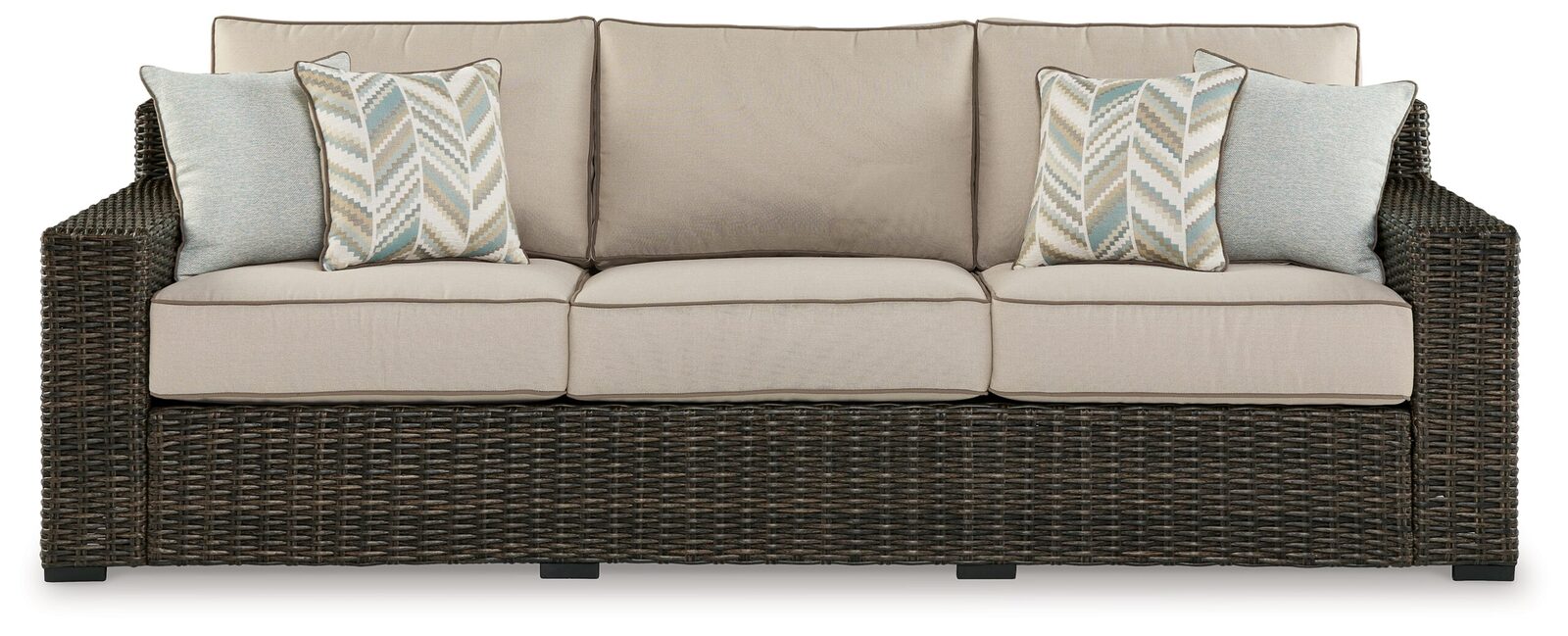 Coastline Bay - Sofa With Cushion - Brown - Image 3