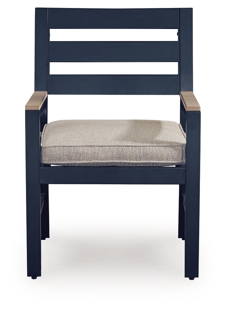 East Beach - Arm Chair With Cushion (Set of 2) - Blue - Image 4