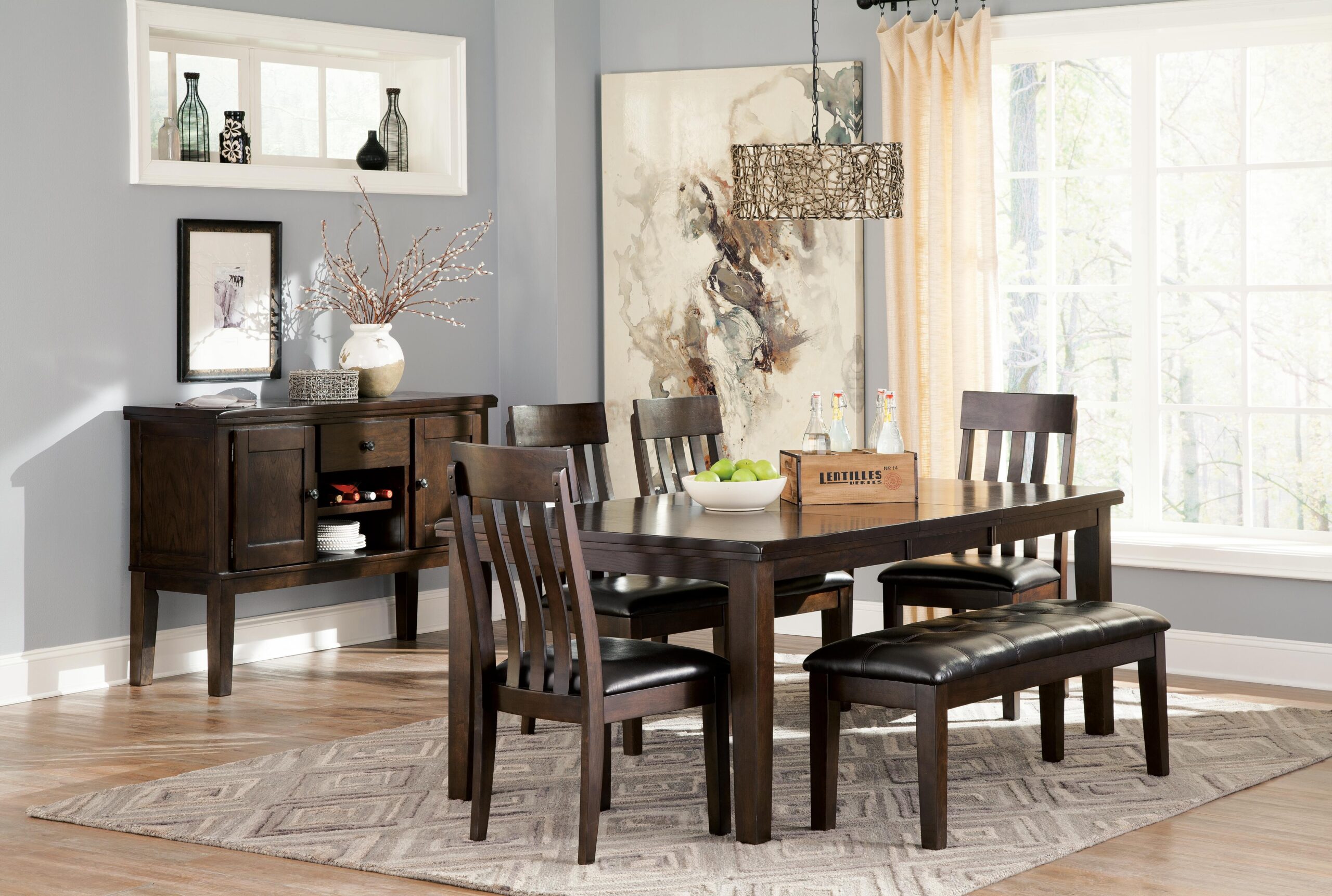 Haddigan - Dining UPH Side Chair (Set of 2) - Dark Brown - Image 4