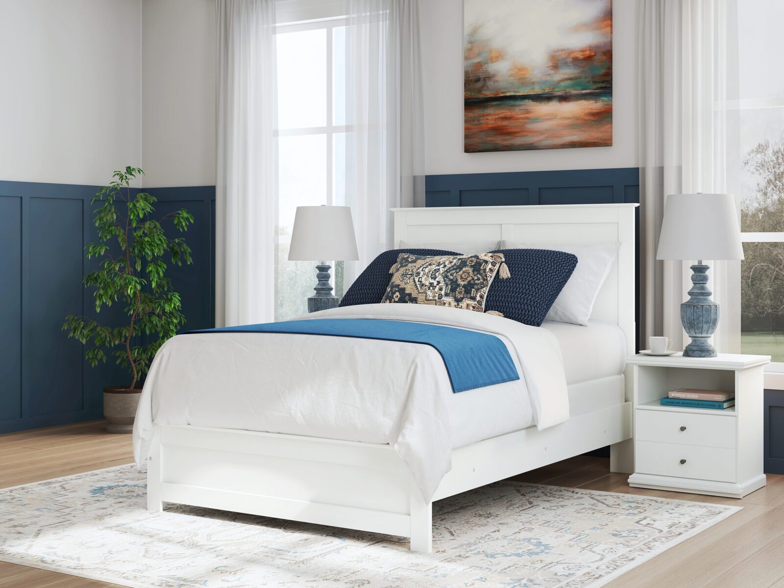 Bostwick Shoals - Panel Bed With Framed Footboard - Image 30