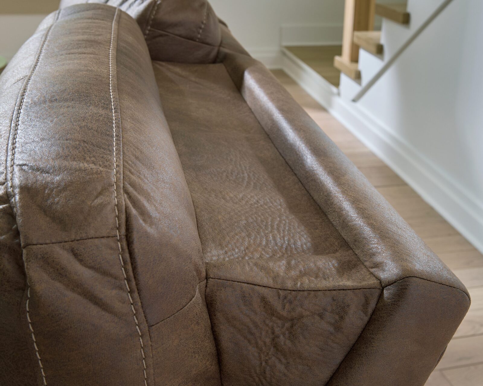 Beckley Place - Power Recliner With Adjustable Headrest - Earth - Image 7