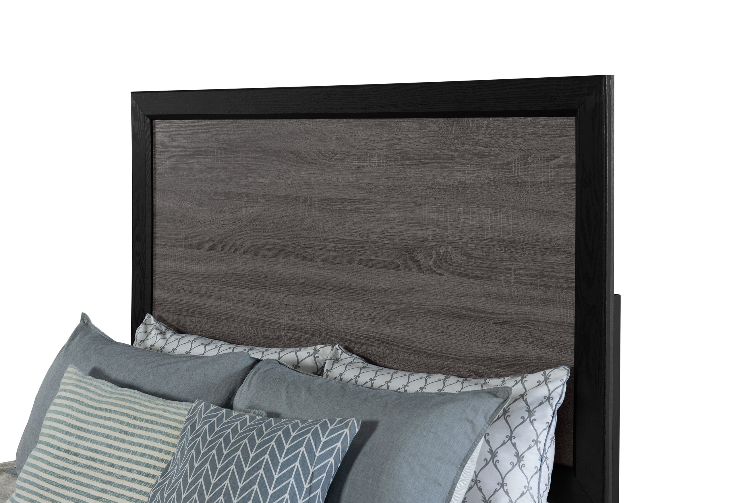 Lisbon - 5 Piece Bedroom Set - Gray / Black - Image 3