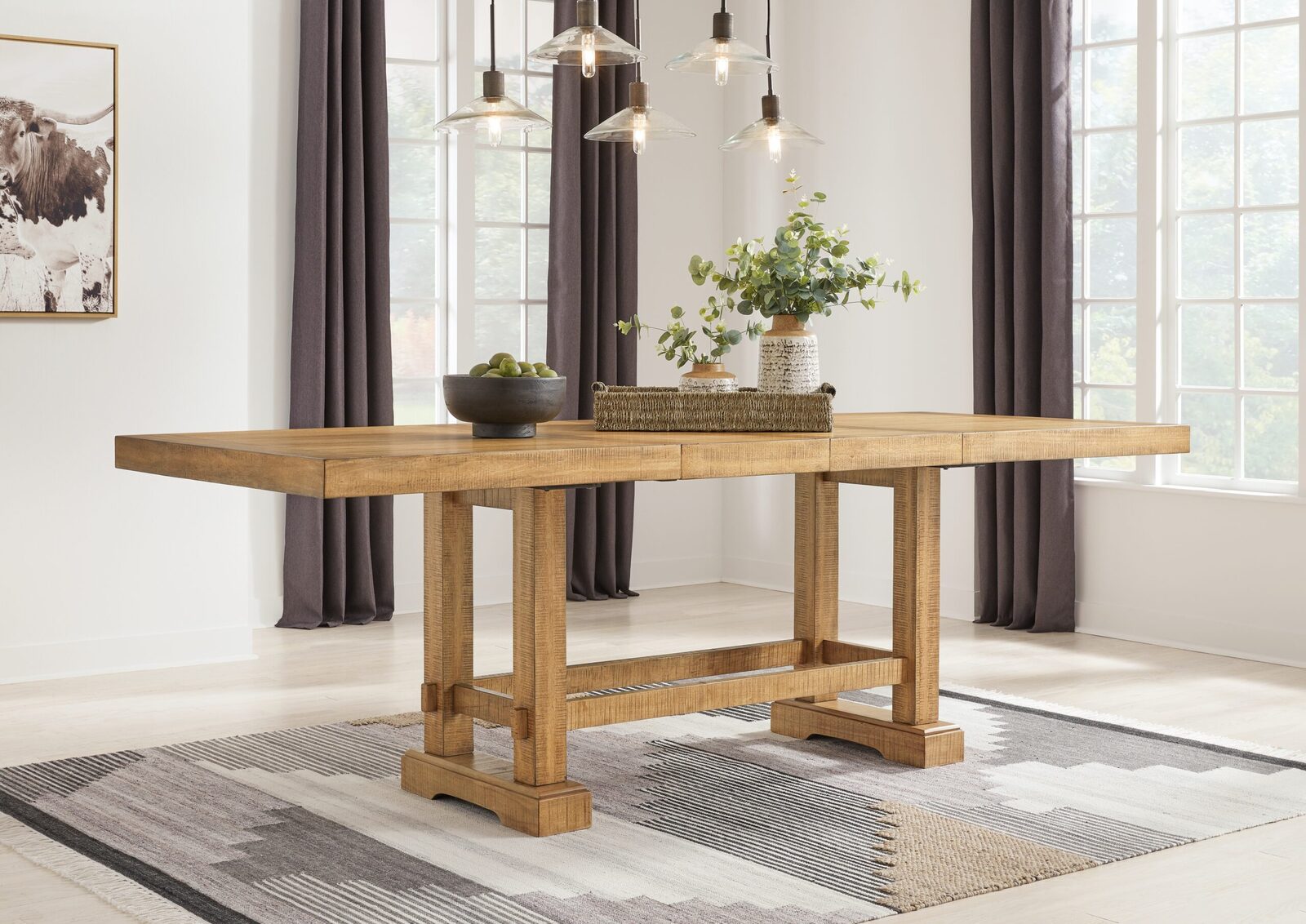 Havonplane - Rectangular Dining Room Counter Extension Table - Brown - Image 2