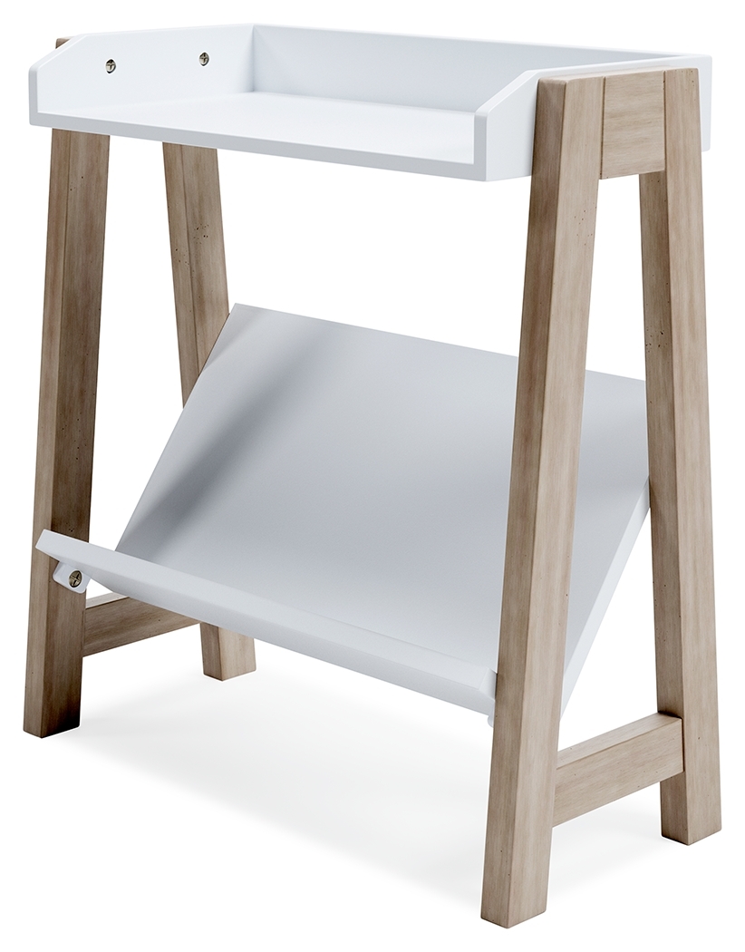 Blariden - Small Bookcase - White / Tan - Image 4