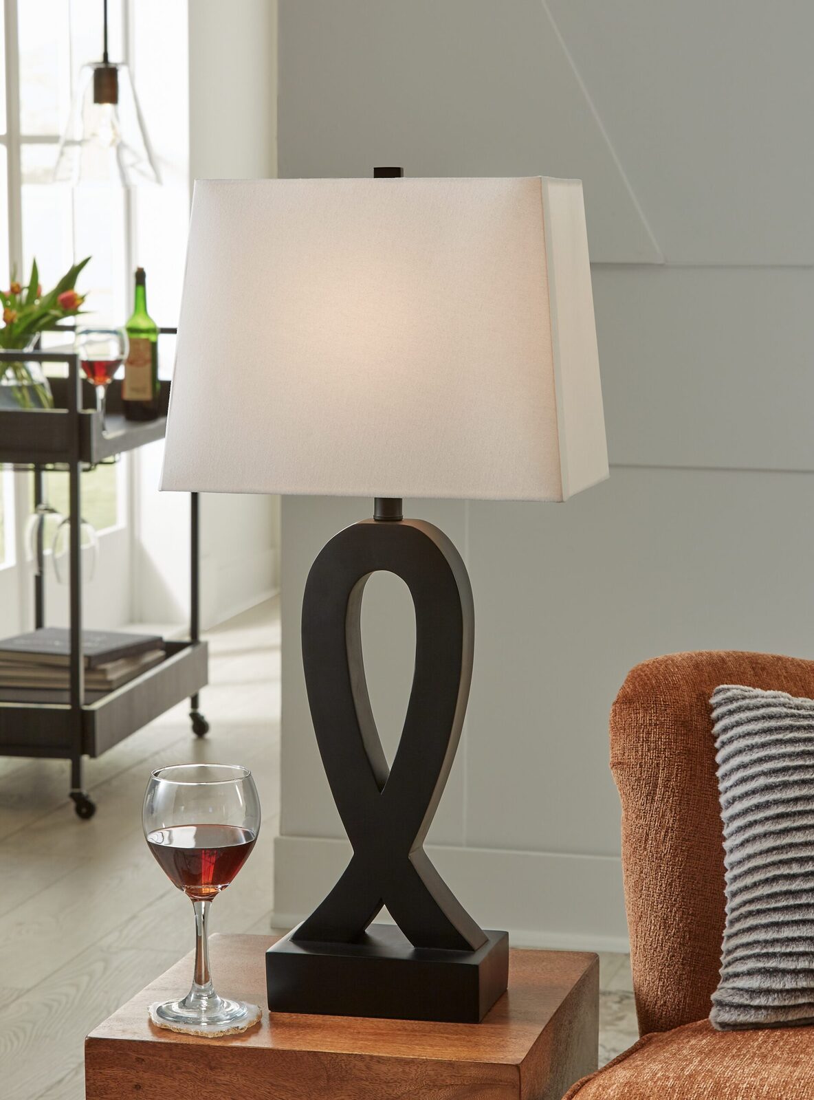 Markellton - Poly Table Lamp (Set of 2) - Black - Image 2
