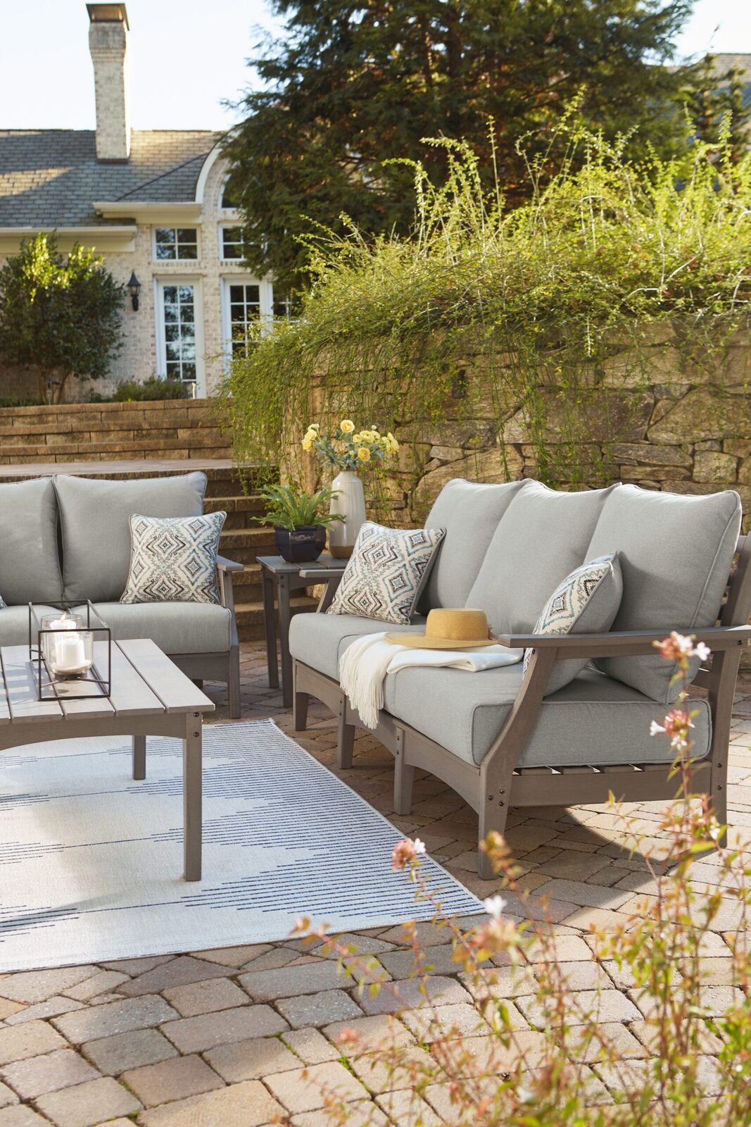 Visola - Sofa with Cushion - Gray - Image 8