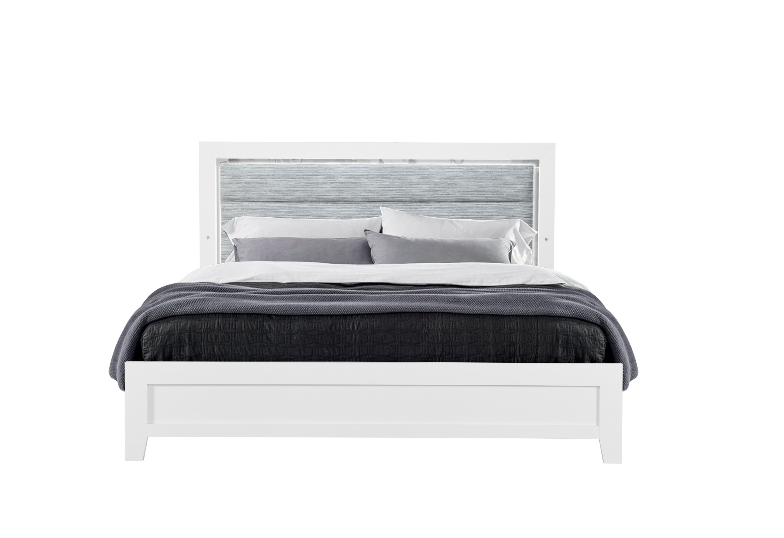 Luccia - Bed With LED - White