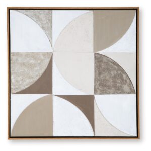 Harelman - Wall Art - Tan / Taupe / White
