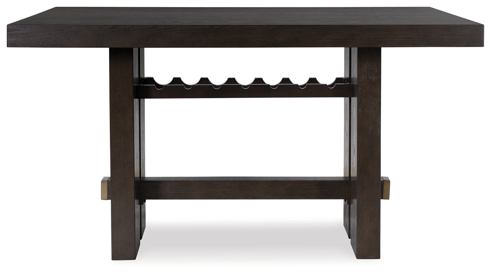 Burkhaus - Rectangular Dining Room Counter Table - Dark Brown - Image 3