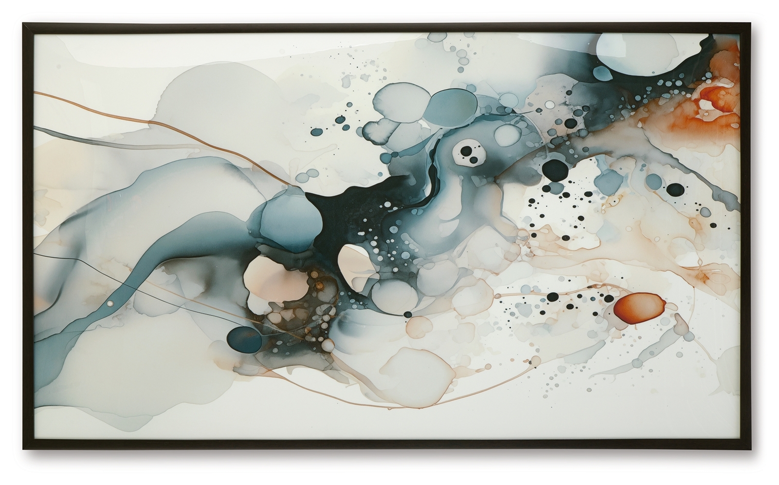 Foxenburg - Wall Art - Blue / Amber / White - Image 6