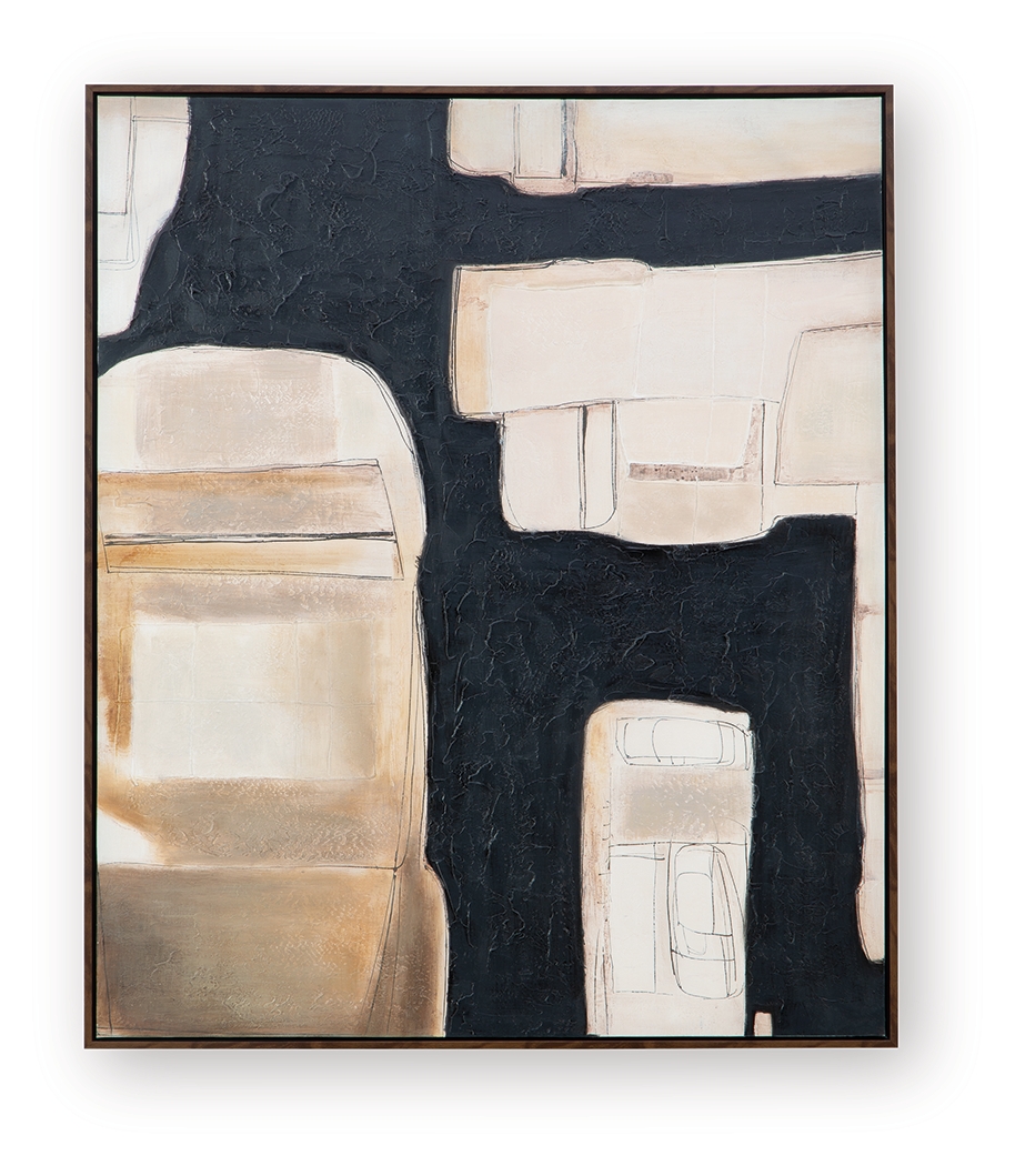 Feyville - Wall Art - Black / Brown / Cream - Image 5