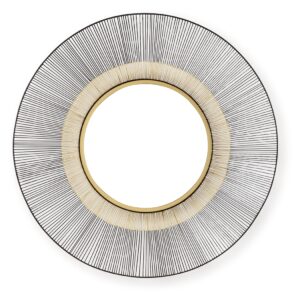 Dallmen - Accent Mirror - Black / Gold Finish