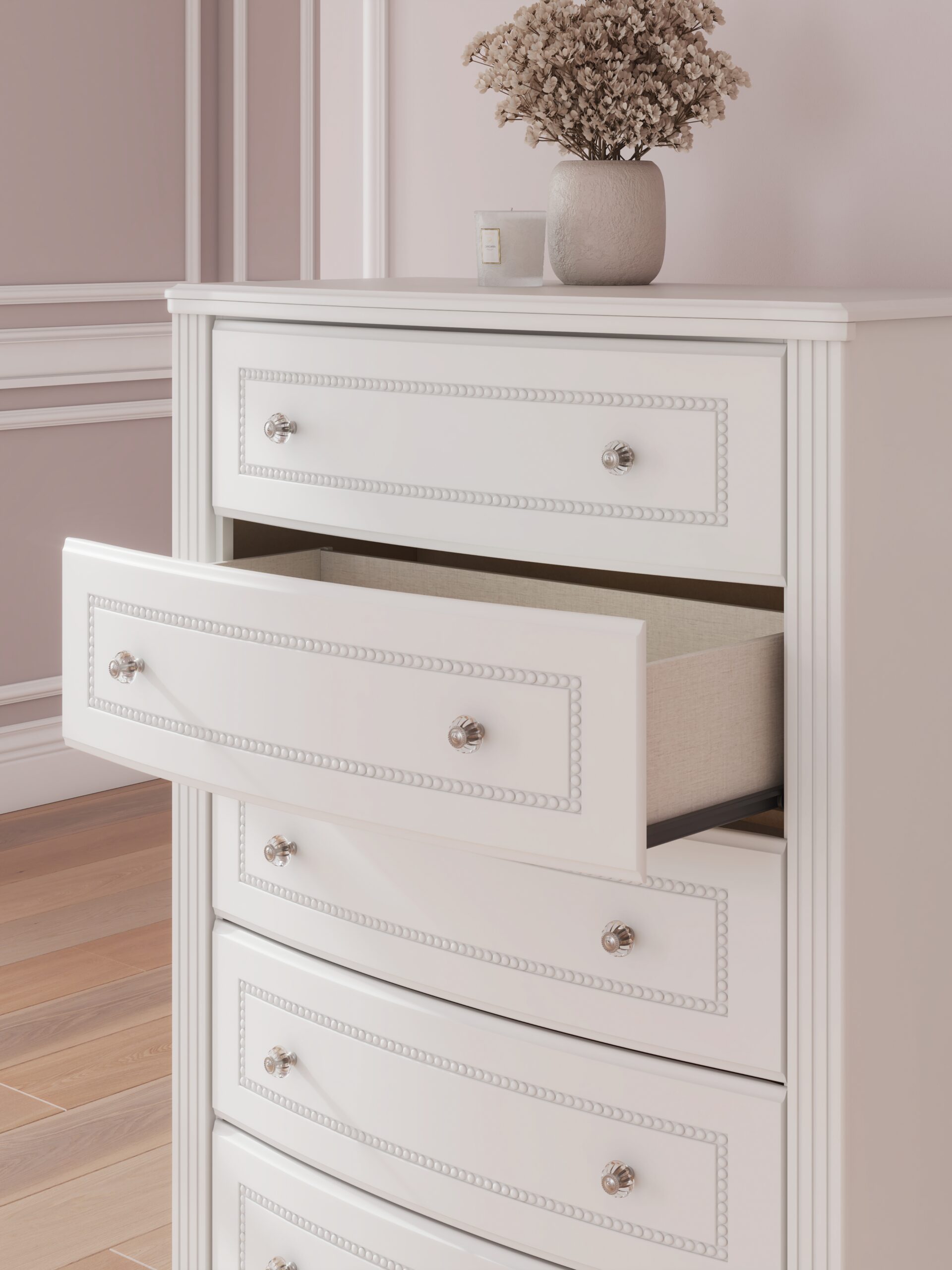 Kozlani - Five Drawer Chest - White - Image 10