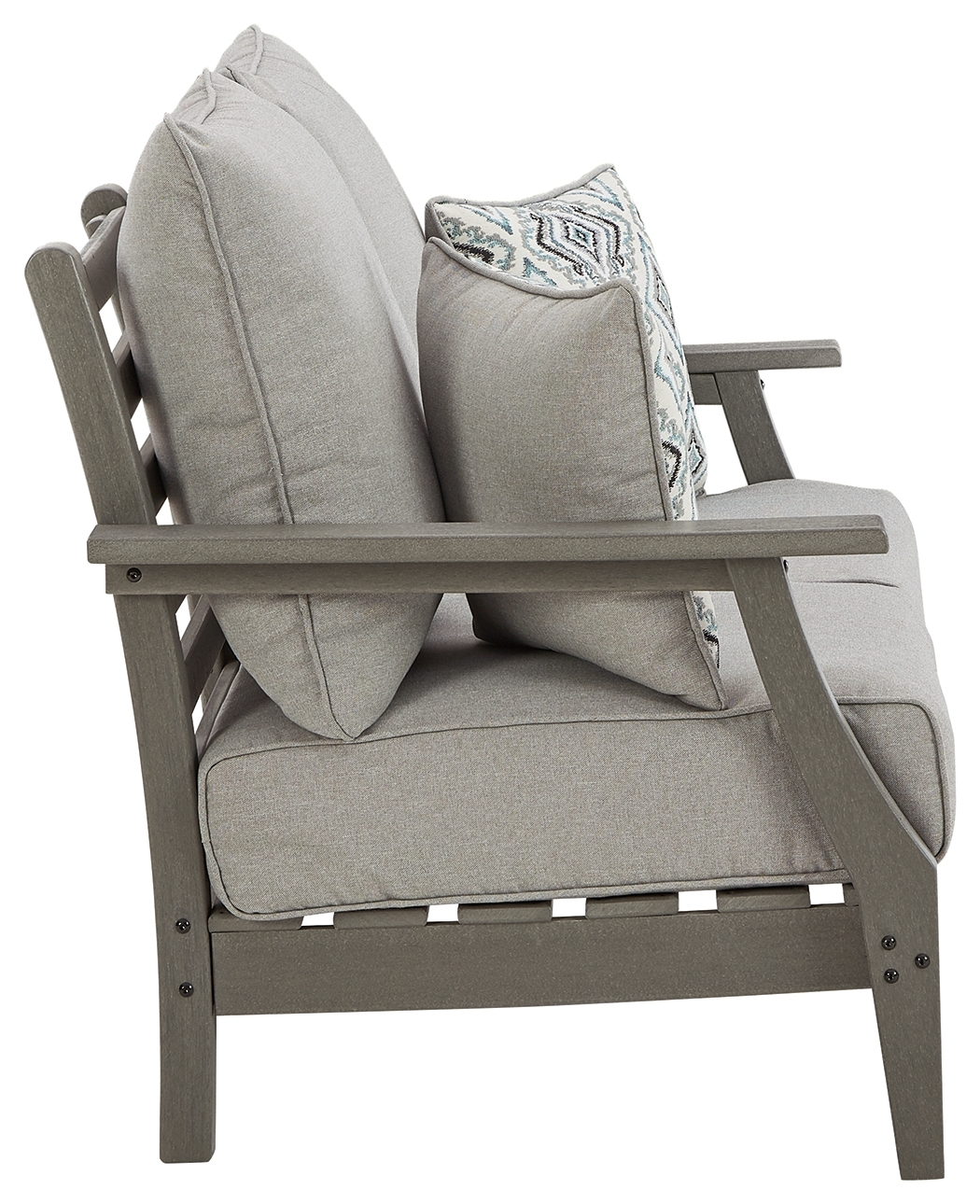 Visola - Loveseat w/Cushion - Gray - Image 4