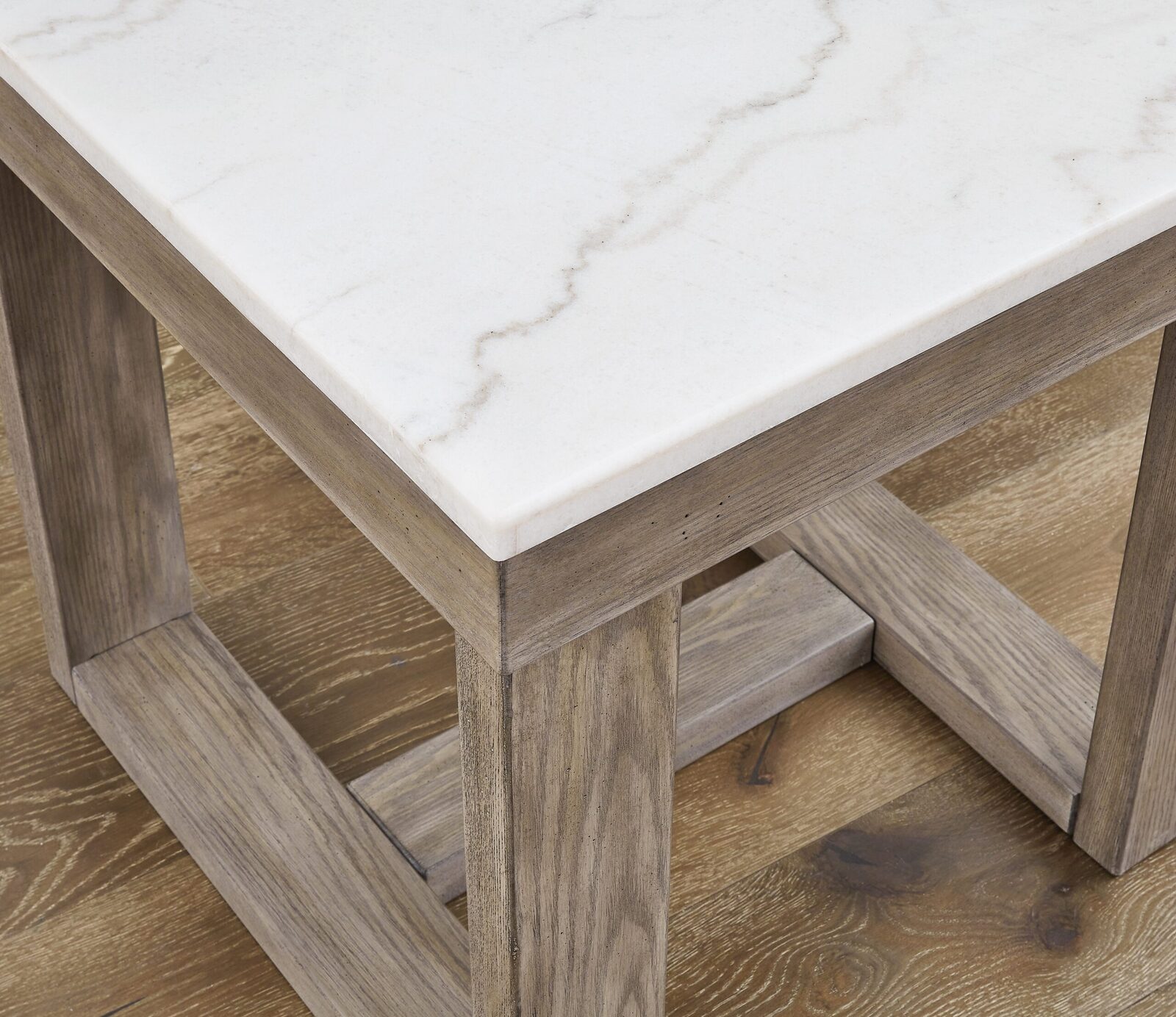Loyaska - Square End Table - Brown / Ivory - Image 6
