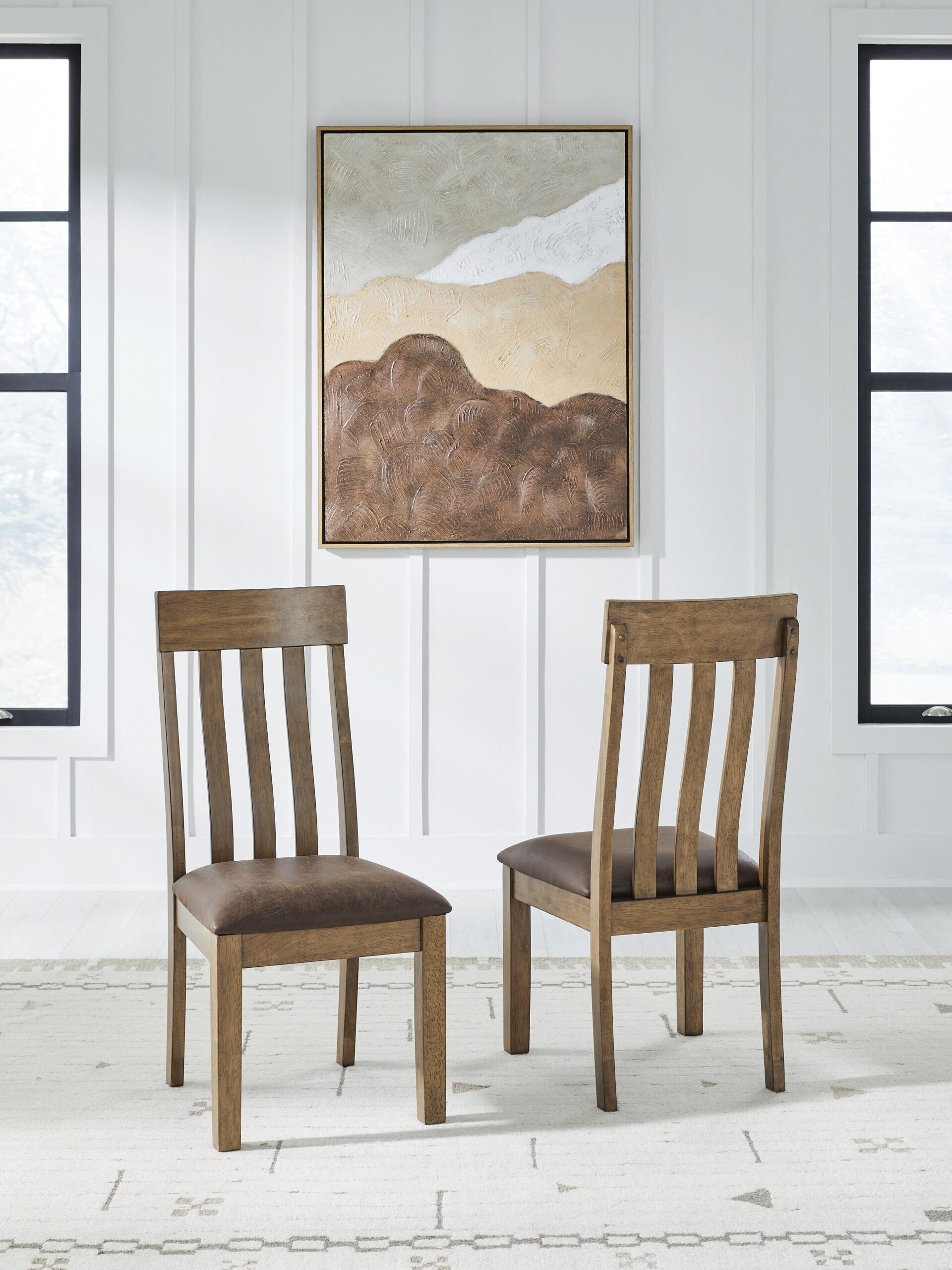 Urbinforte - Dining Upholstered Side Chair (Set of 2) - Light Brown - Image 2
