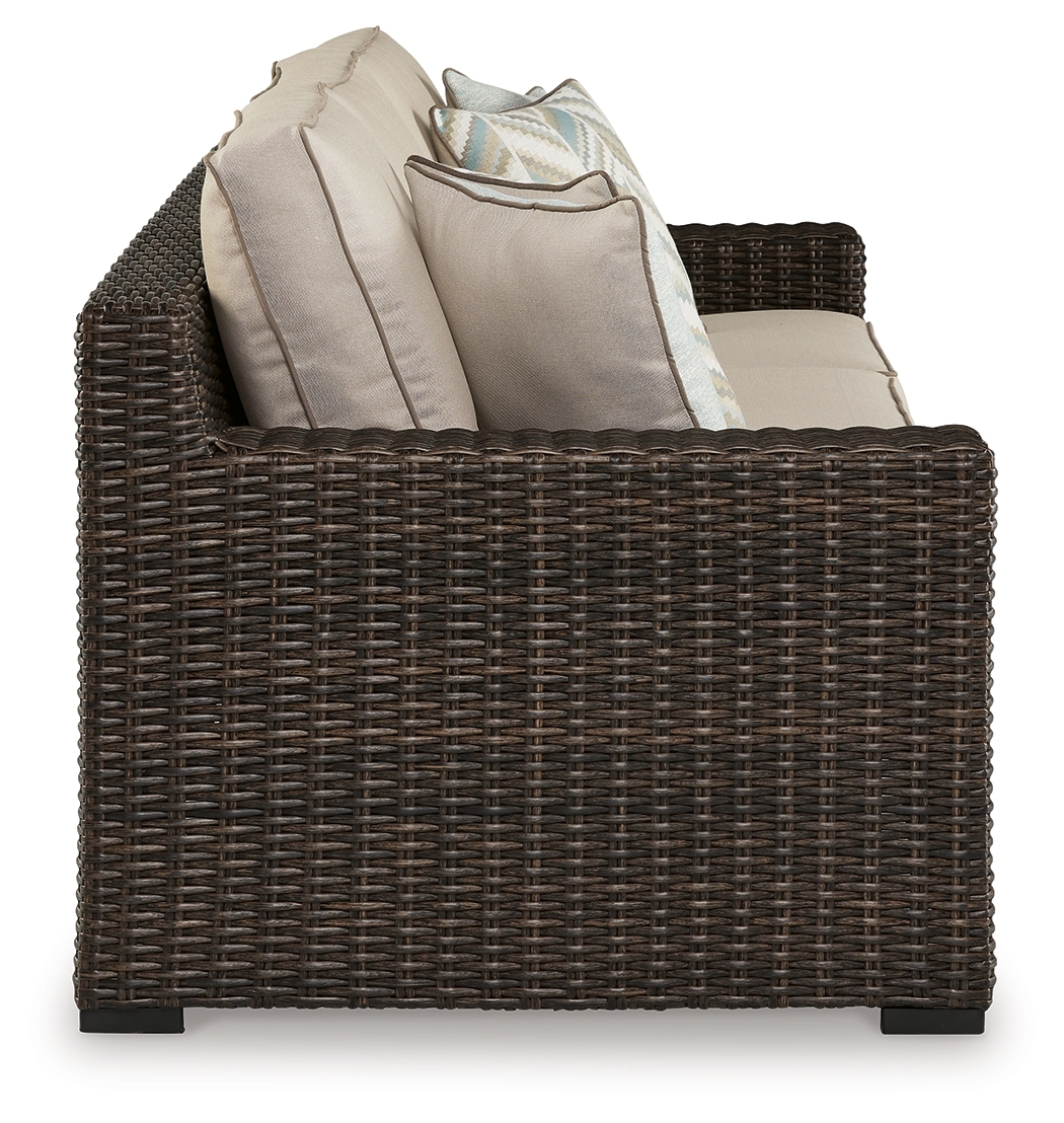 Coastline Bay - Sofa With Cushion - Brown - Image 4