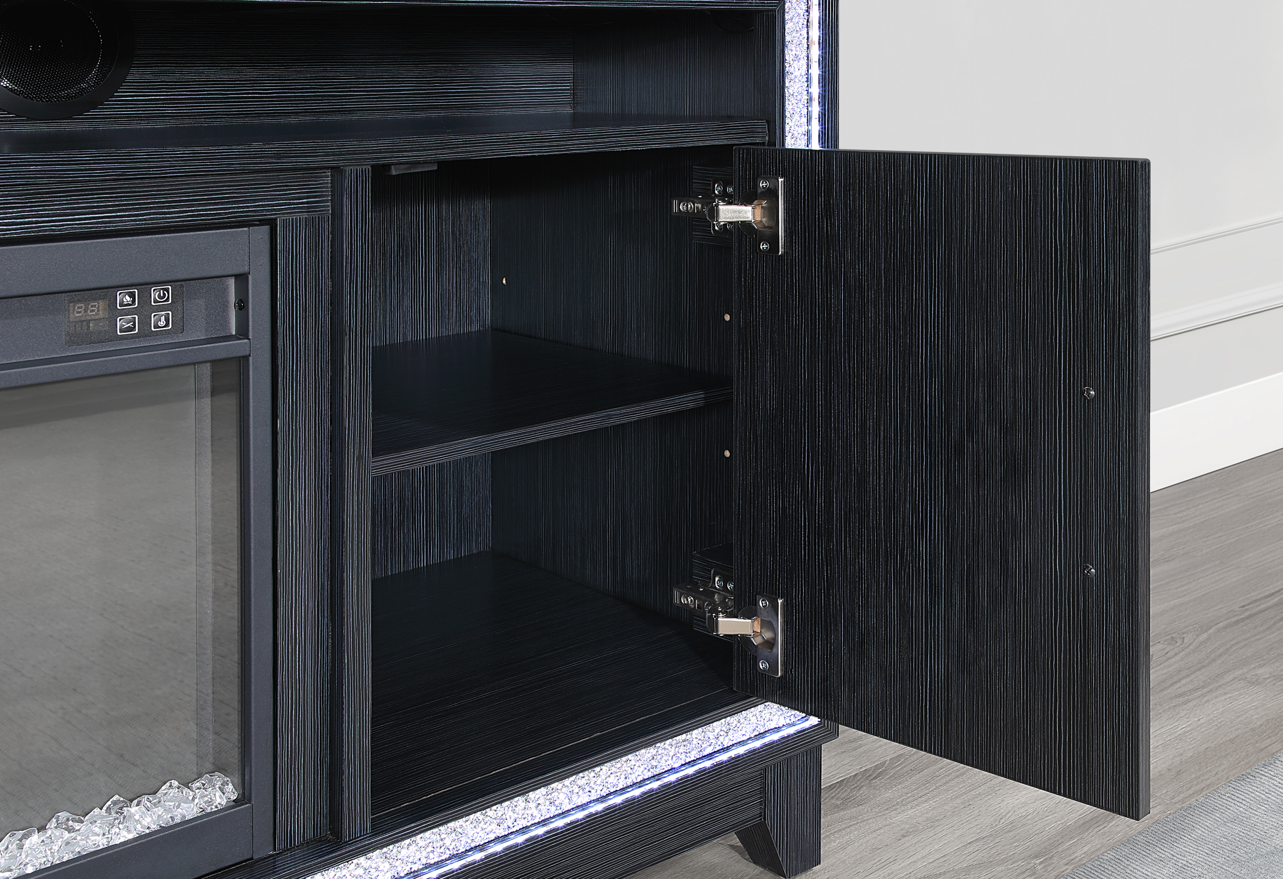 Lily - 72" Entertainment Unit With LED, Speakers, Crystal Inserts - Image 14