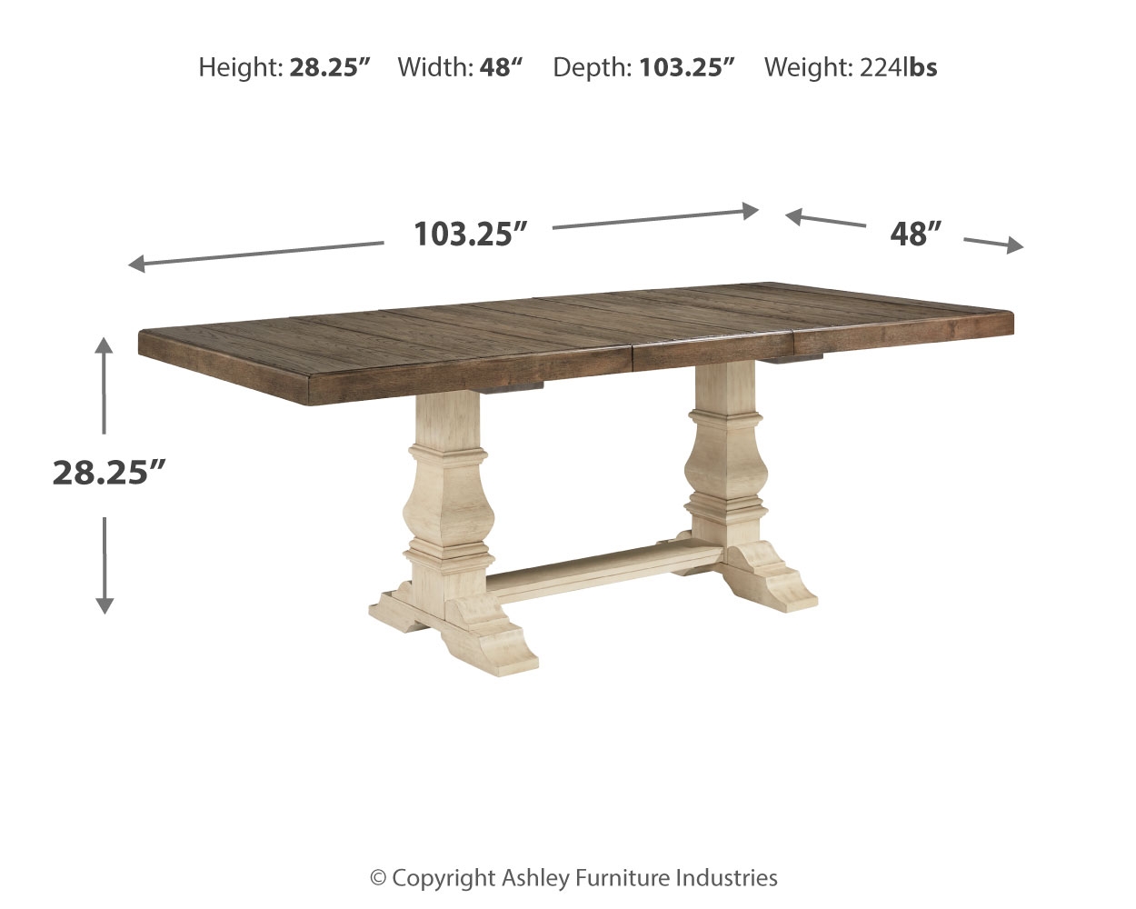 Bolanburg - Extension Dining Table - Brown / Beige - Image 4