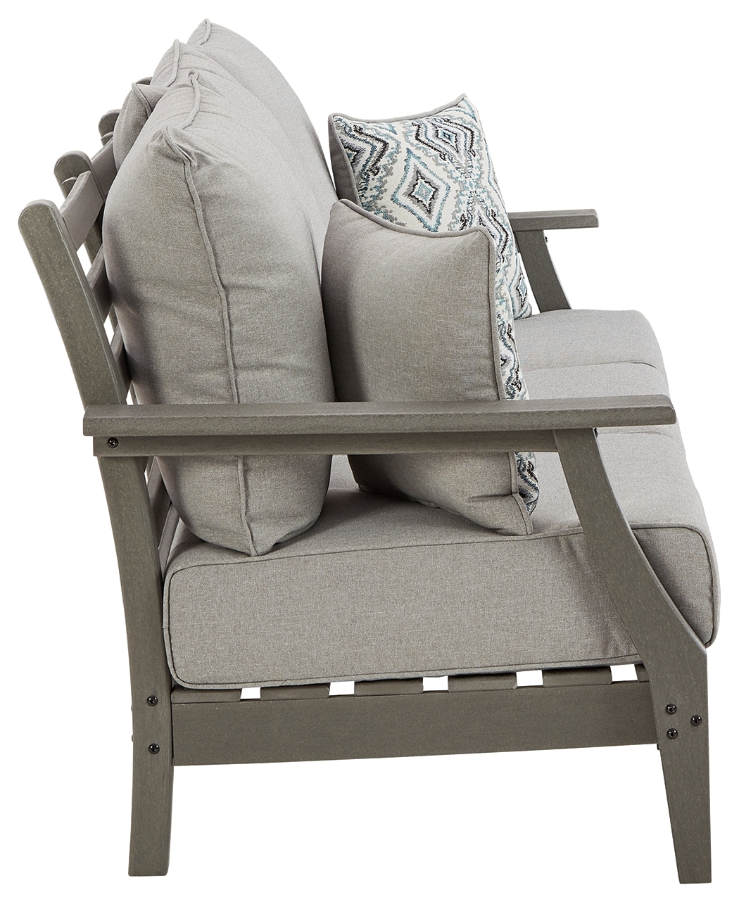 Visola - Sofa with Cushion - Gray - Image 5