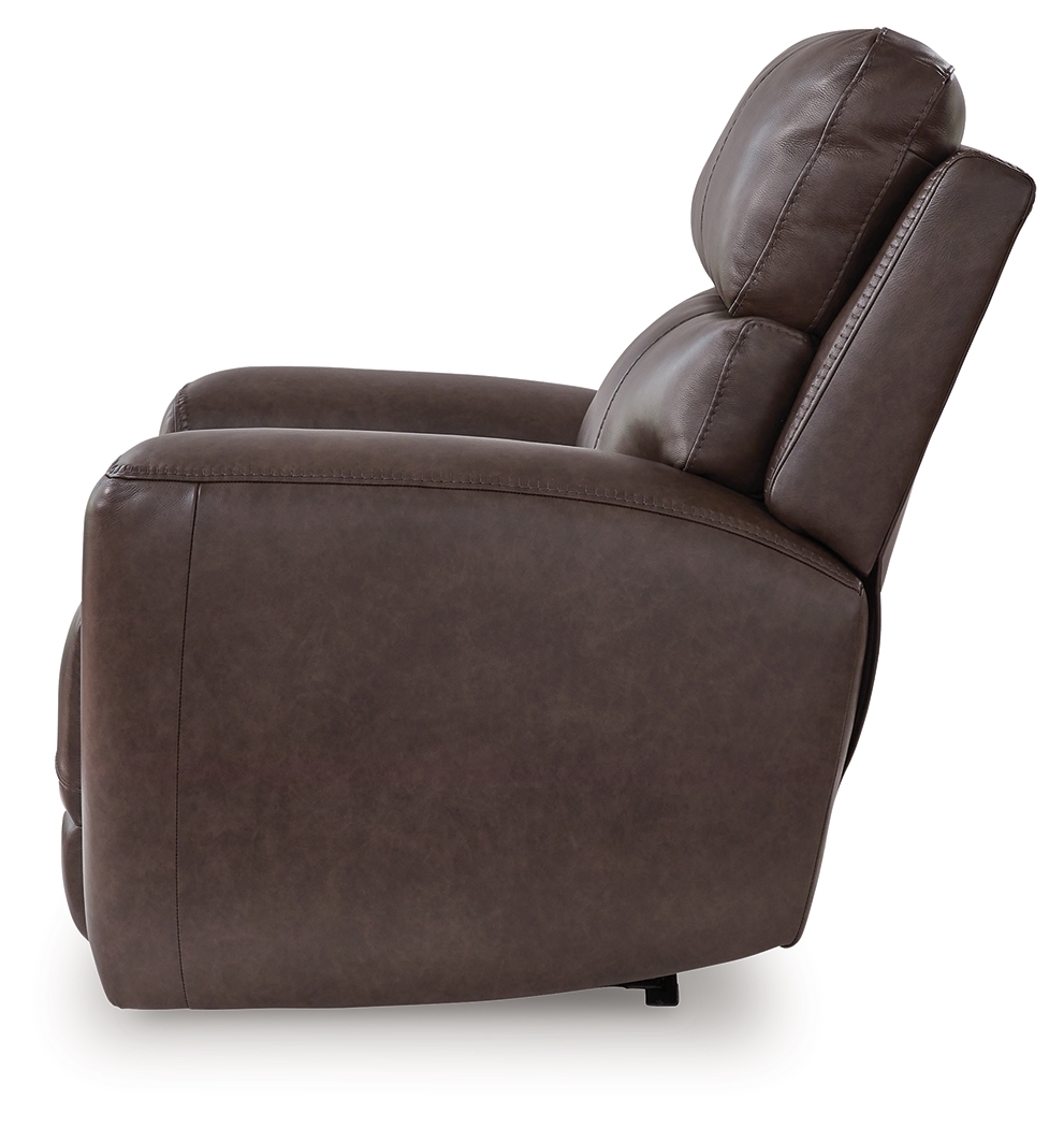 Crossplex - Power Recliner / Adjustable Headrest - Smoke - Image 7