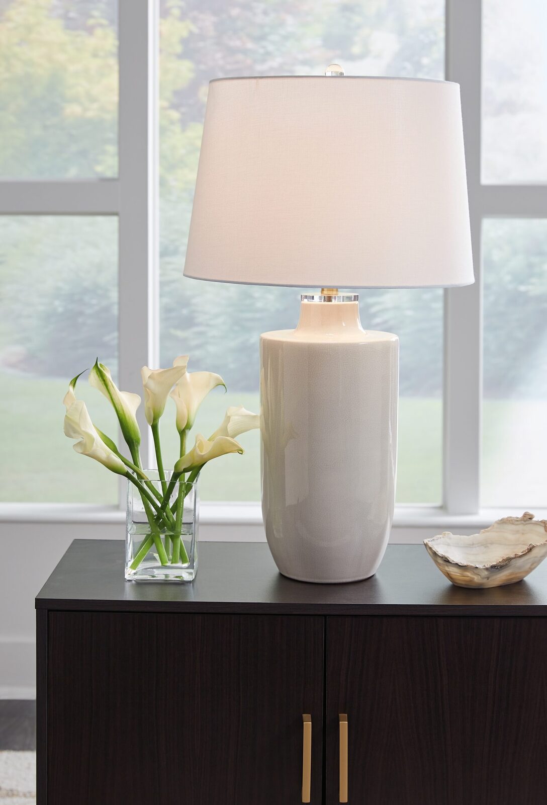 Cylener - Ceramic Table Lamp - Off White - Image 2