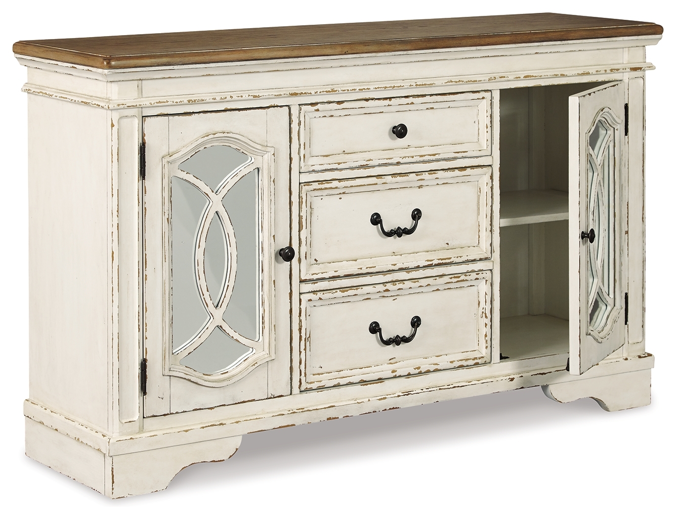 Realyn - Dining Room Server - Chipped White - Image 3