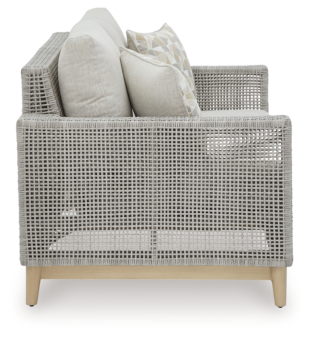 Seton Creek - Loveseat With Cushion - Gray - Image 4