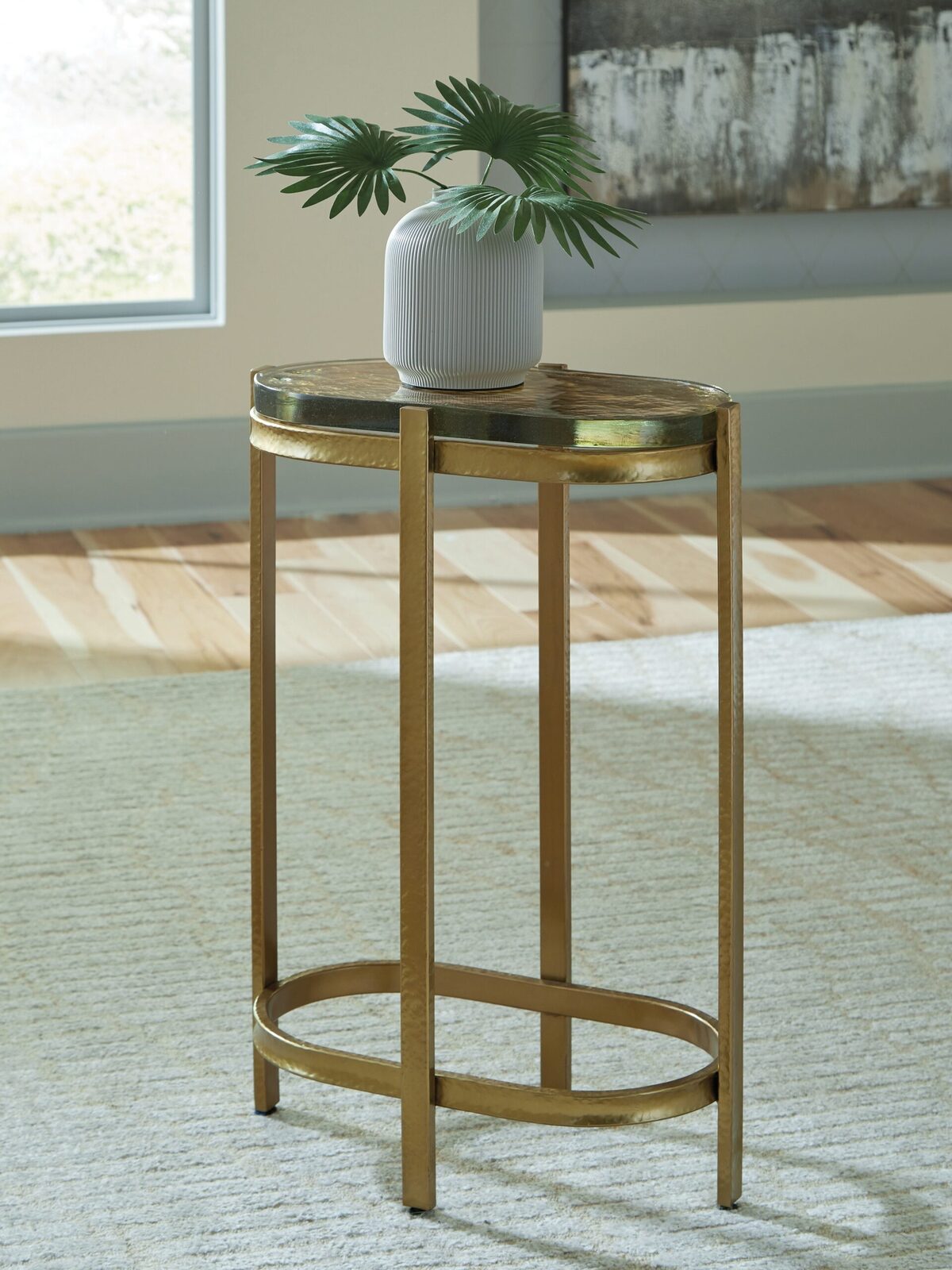 Porterville - Accent Table - Gold Finish - Image 2