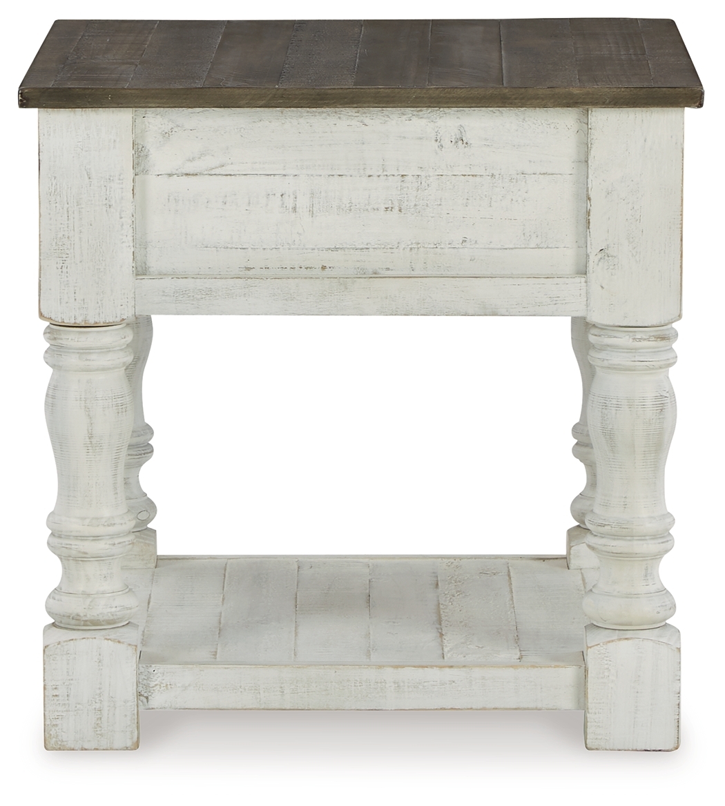 Havalance - Square End Table - White / Gray - Image 5
